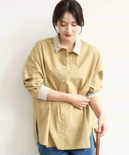 FKBJD44170 MK MICHEL KLEIN [洗える]レースデザインシャツ
