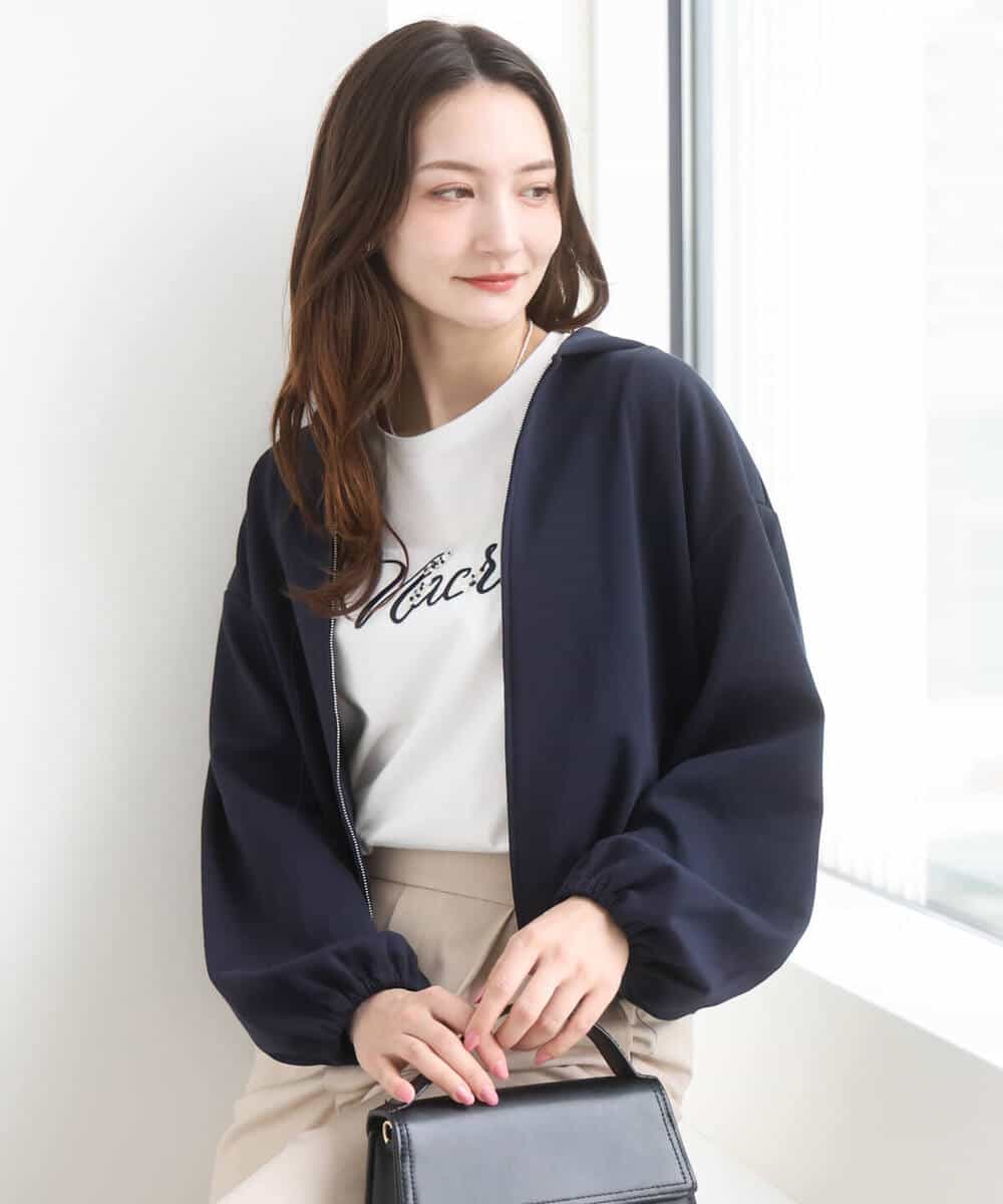 FKCGD30140 MK MICHEL KLEIN(MK ミッシェルクラン) コットンポンチパーカー/洗える ベージュ