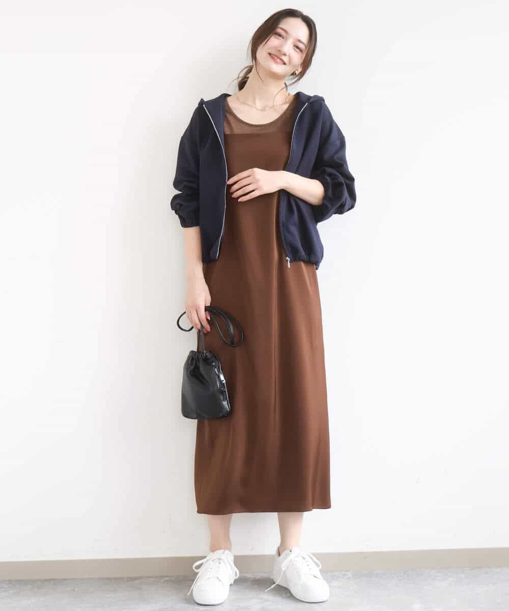 FKCGD30140 MK MICHEL KLEIN(MK ミッシェルクラン) コットンポンチパーカー/洗える ベージュ