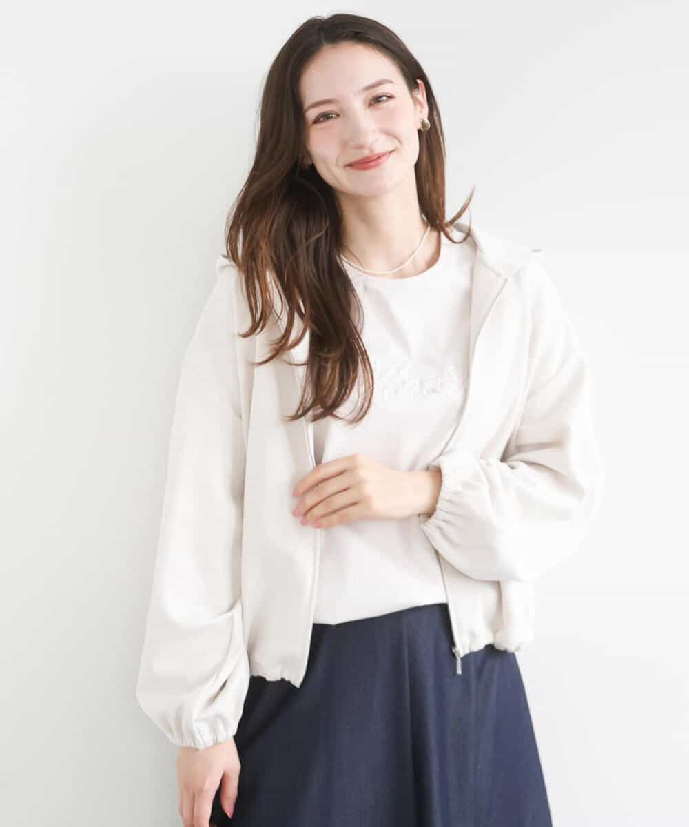 FKCGD30140 MK MICHEL KLEIN(MK ミッシェルクラン) コットンポンチパーカー/洗える ベージュ