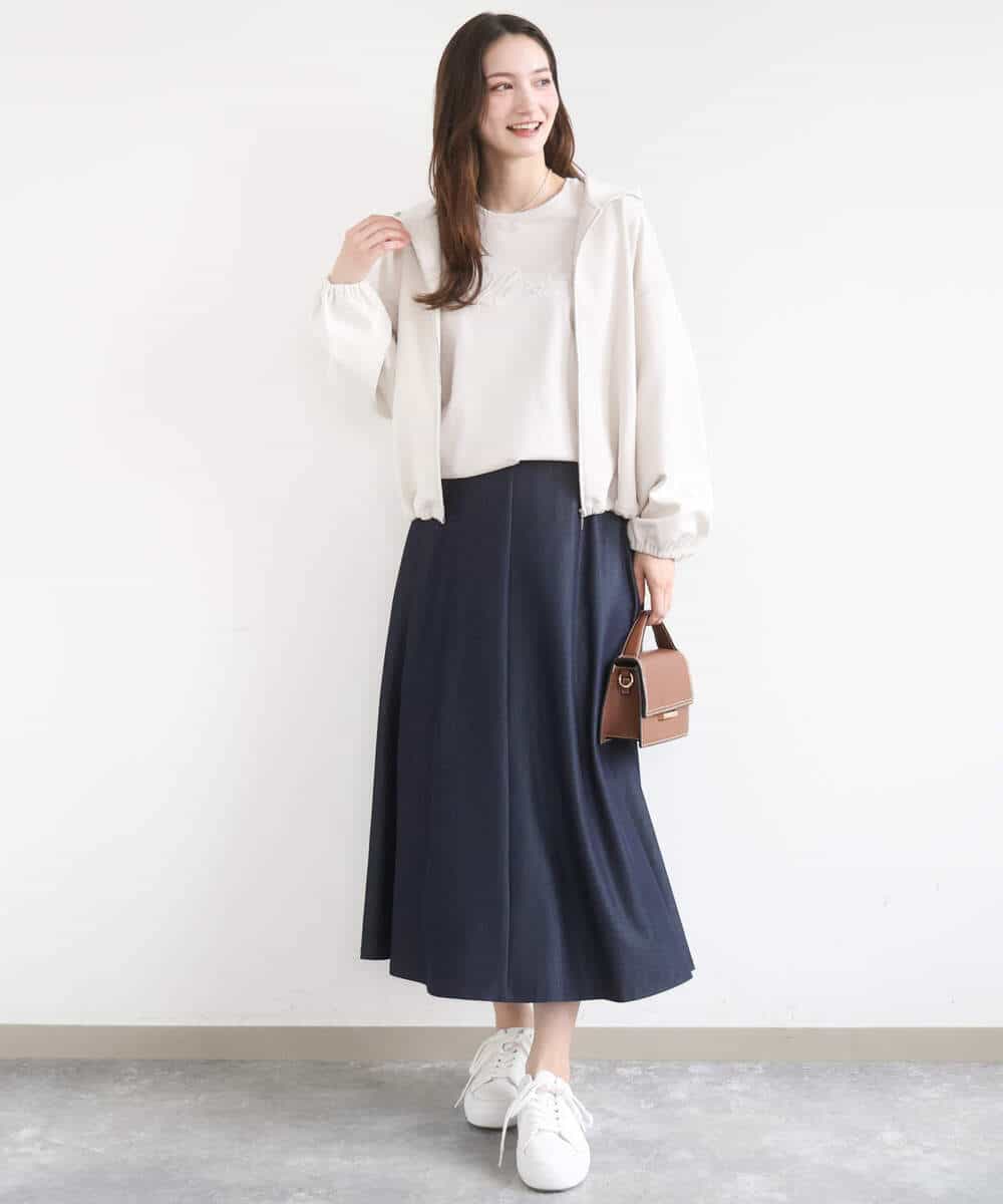 FKCGD30140 MK MICHEL KLEIN(MK ミッシェルクラン) コットンポンチパーカー/洗える ベージュ