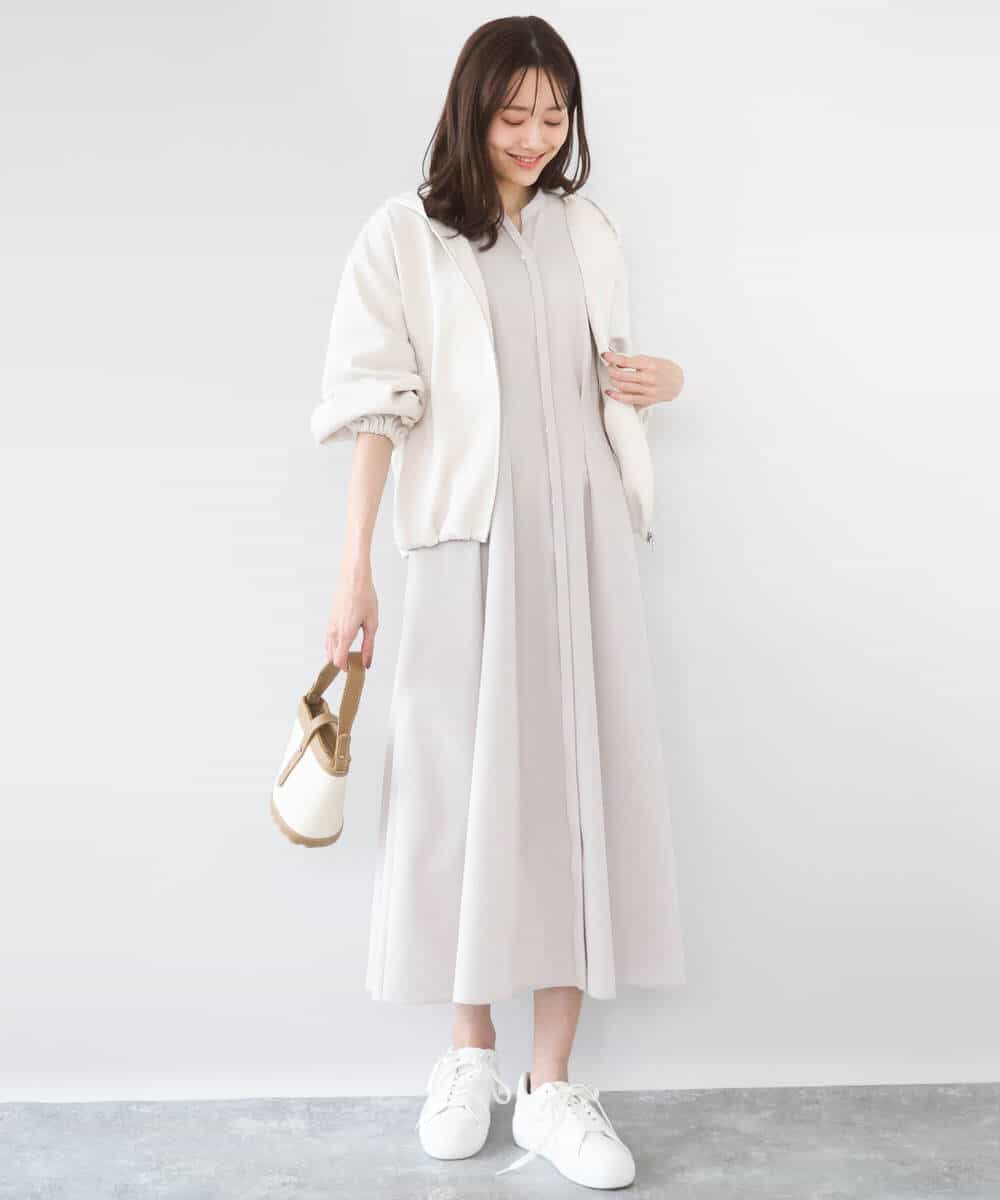 FKCGD30140 MK MICHEL KLEIN(MK ミッシェルクラン) コットンポンチパーカー/洗える ベージュ