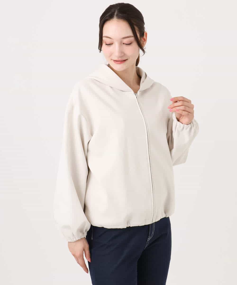 FKCGD30140 MK MICHEL KLEIN(MK ミッシェルクラン) コットンポンチパーカー/洗える ベージュ