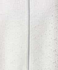 FKCGD40180 MK MICHEL KLEIN(MK ミッシェルクラン) 花柄ラッセルレースジップアップブルゾン/洗える ネイビー