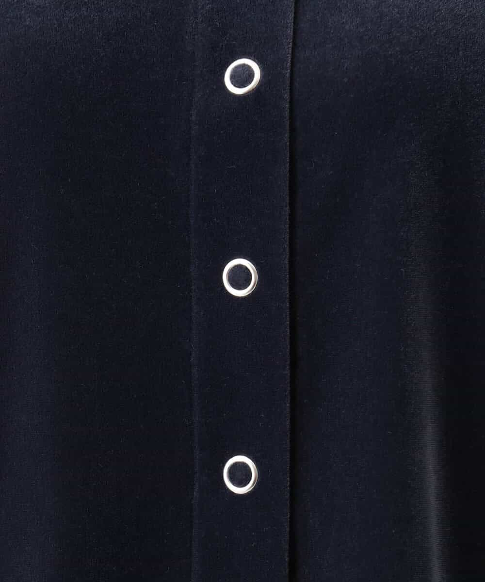 FKCJD24140 MK MICHEL KLEIN(MK ミッシェルクラン) [洗える]シアーベロア カーディガン モカベージュ