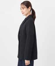 FKDAD45230 MK MICHEL KLEIN(MK ミッシェルクラン) ダブルブレストジャケット/洗える ブラック