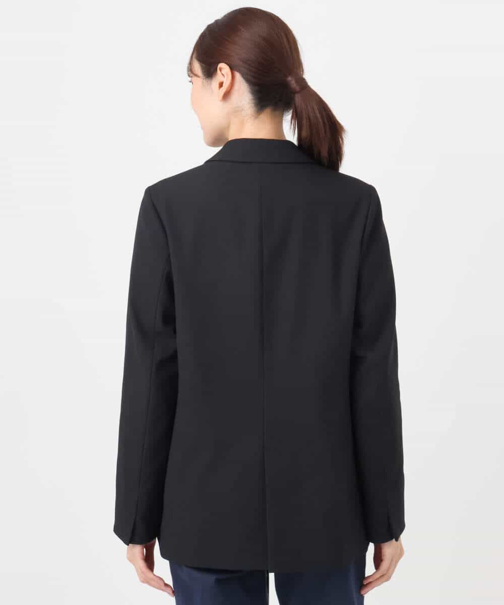 FKDAD45230 MK MICHEL KLEIN(MK ミッシェルクラン) ダブルブレストジャケット/洗える ブラック