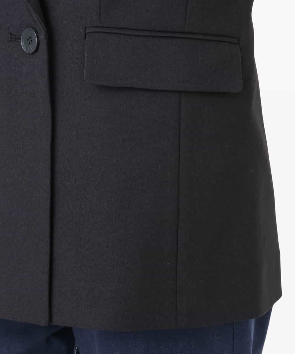 FKDAD45230 MK MICHEL KLEIN(MK ミッシェルクラン) ダブルブレストジャケット/洗える ブラック