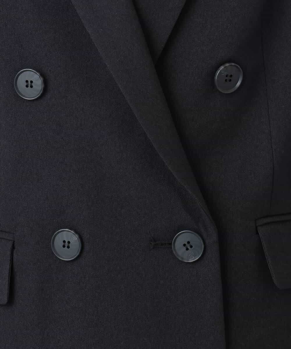 FKDAD45230 MK MICHEL KLEIN(MK ミッシェルクラン) ダブルブレストジャケット/洗える ブラック