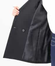 FKDAD45230 MK MICHEL KLEIN(MK ミッシェルクラン) ダブルブレストジャケット/洗える ブラック