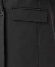 FKDAH55250 MK MICHEL KLEIN(MK ミッシェルクラン) [洗える/イージーケア/抗ピリング/ナチュラルストレッチ]ダブルブレストジャケット（無地） ブラック