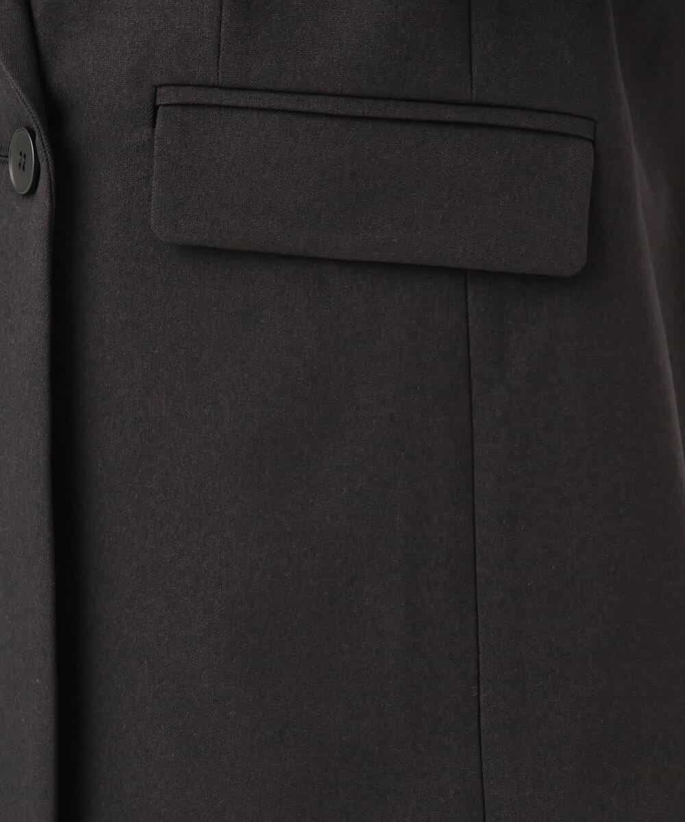 FKDAH55250 MK MICHEL KLEIN(MK ミッシェルクラン) [洗える/イージーケア/抗ピリング/ナチュラルストレッチ]ダブルブレストジャケット（無地） ブラック