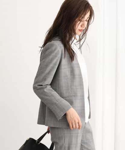 FKDAV38230 MK MICHEL KLEIN カラーレスジャケット(無地・チェック)/洗える