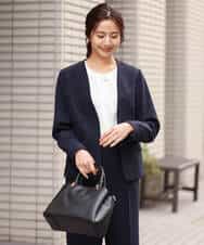 FKDDS10210 MK MICHEL KLEIN(MK ミッシェルクラン) カラーレスジャケット/制菌加工/洗える ライトベージュ