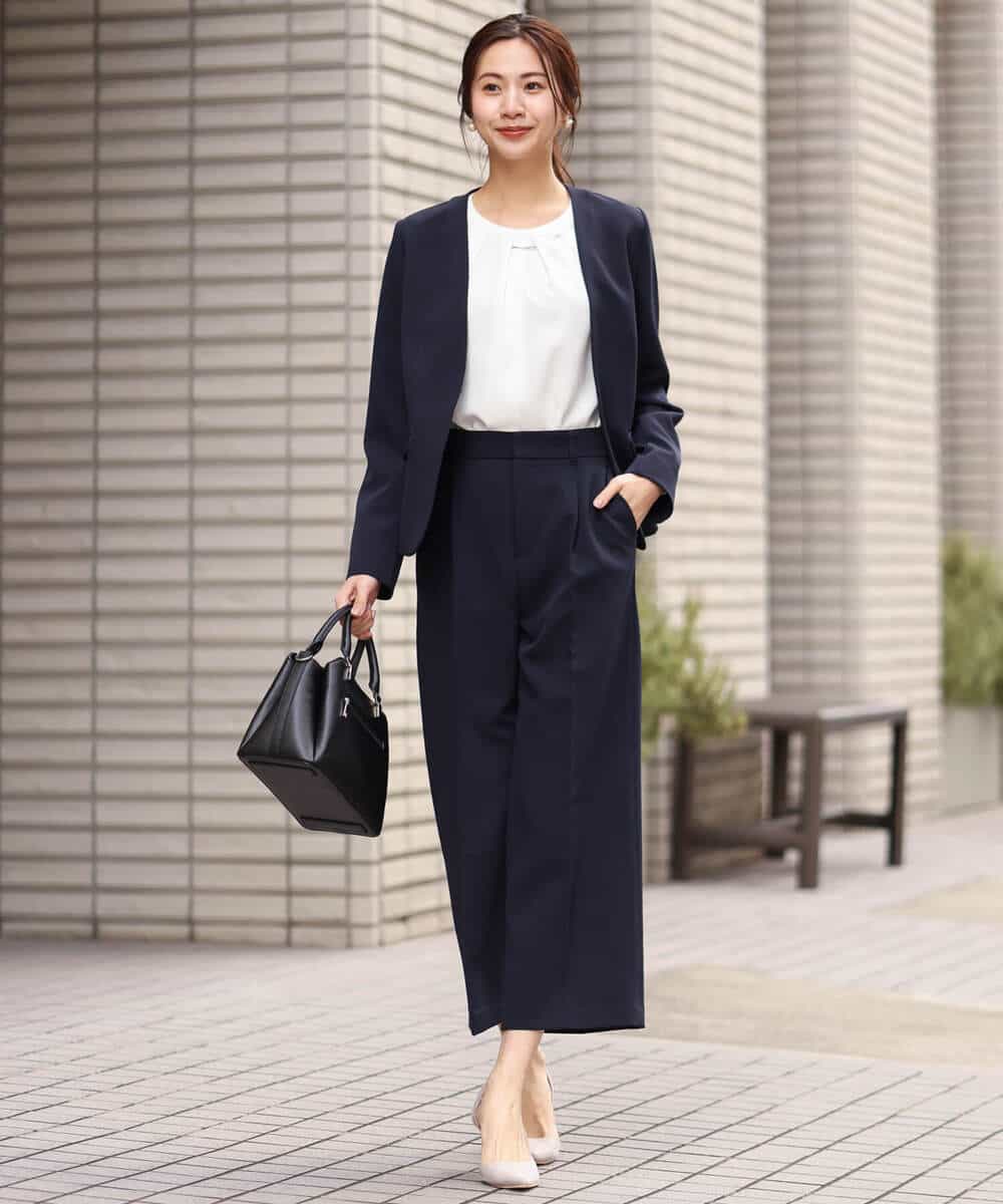FKDDS10210 MK MICHEL KLEIN(MK ミッシェルクラン) カラーレスジャケット/制菌加工/洗える ライトベージュ