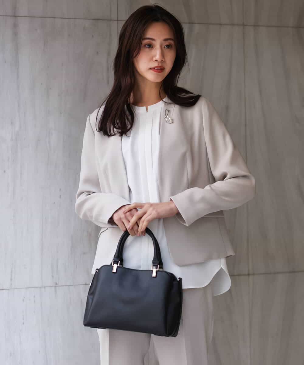 FKDDS10210 MK MICHEL KLEIN(MK ミッシェルクラン) カラーレスジャケット/制菌加工/洗える ライトベージュ