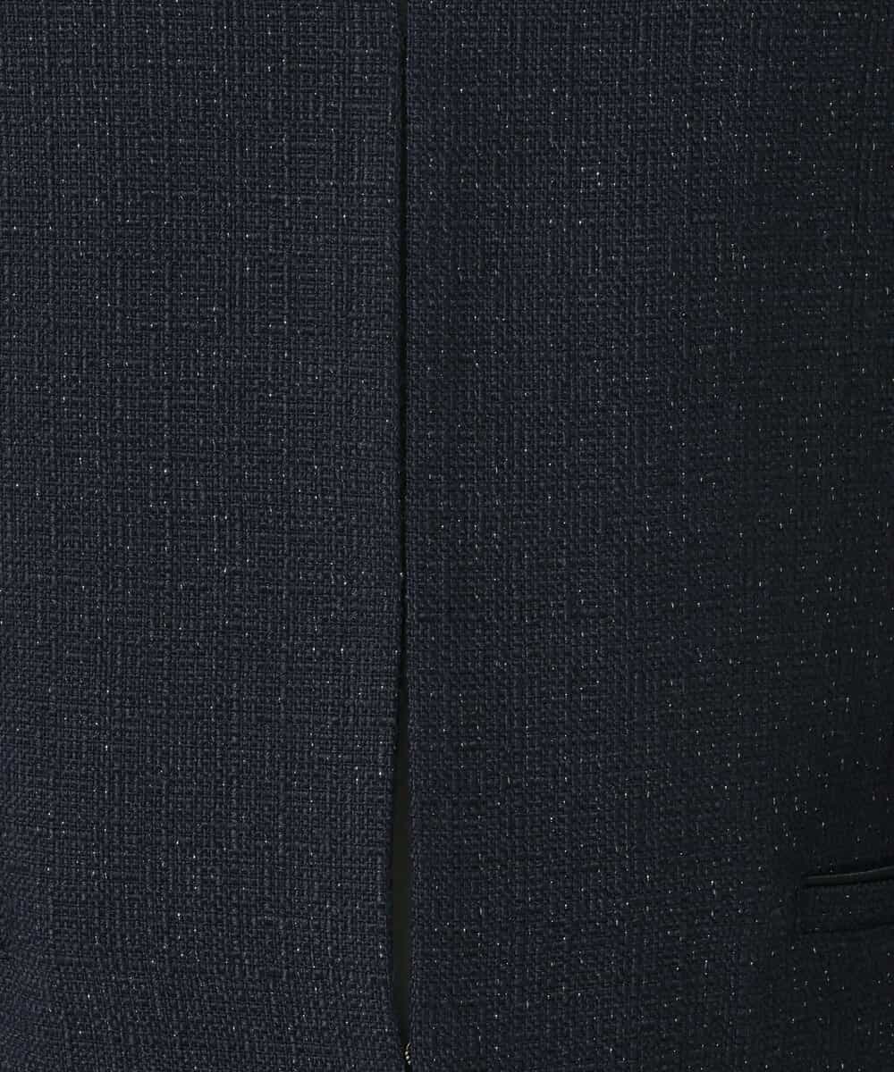 FKDDS91230 MK MICHEL KLEIN(MK ミッシェルクラン) ノーカラーラメツイードジャケット/洗える グレー