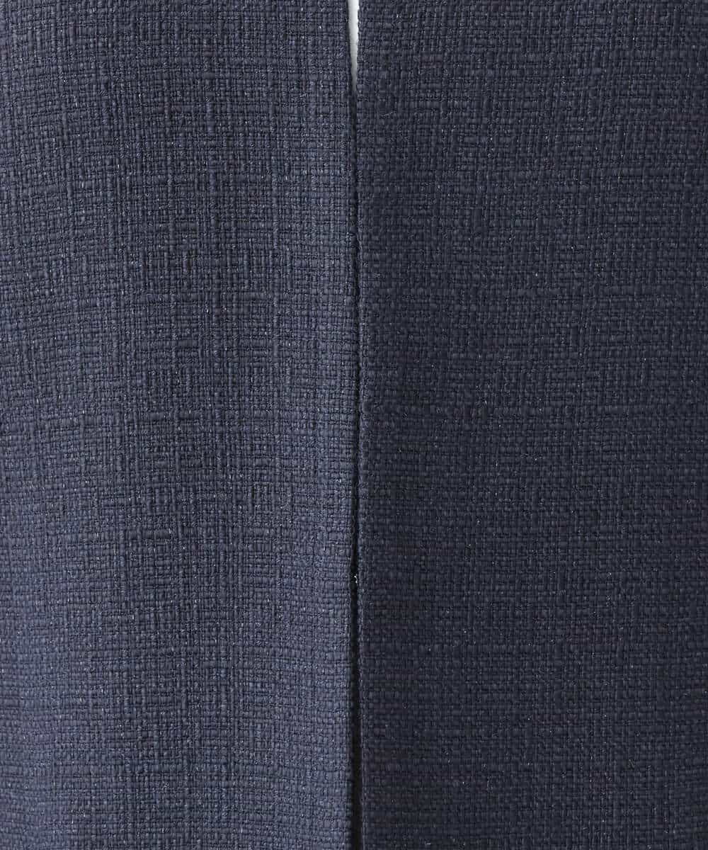 FKDDV91230 MK MICHEL KLEIN(MK ミッシェルクラン) ノーカラーラメツイードジャケット/洗える グレー