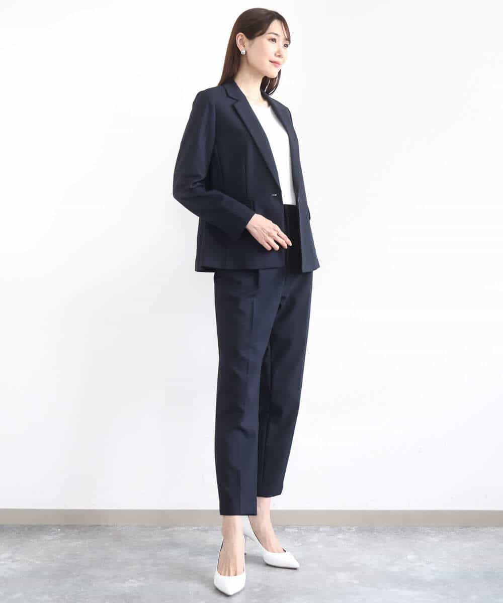FKDFA29210 MK MICHEL KLEIN(MK ミッシェルクラン) テーラードジャケット/セットアップ対応/洗える ネイビー