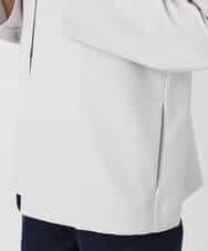 FKDFD11230 MK MICHEL KLEIN(MK ミッシェルクラン) ダブルクロス テントラインノーカラージャケット/セットアップ対応/防シワ/ストレッチ/洗える グレージュ