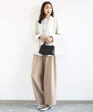 FKDFD15230 MK MICHEL KLEIN(MK ミッシェルクラン) ダブルブレストジャケット/洗える ネイビー