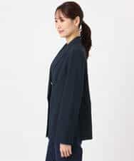 FKDFD15230 MK MICHEL KLEIN(MK ミッシェルクラン) ダブルブレストジャケット/洗える ネイビー