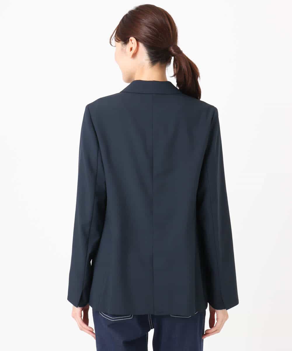 FKDFD15230 MK MICHEL KLEIN(MK ミッシェルクラン) ダブルブレストジャケット/洗える ネイビー