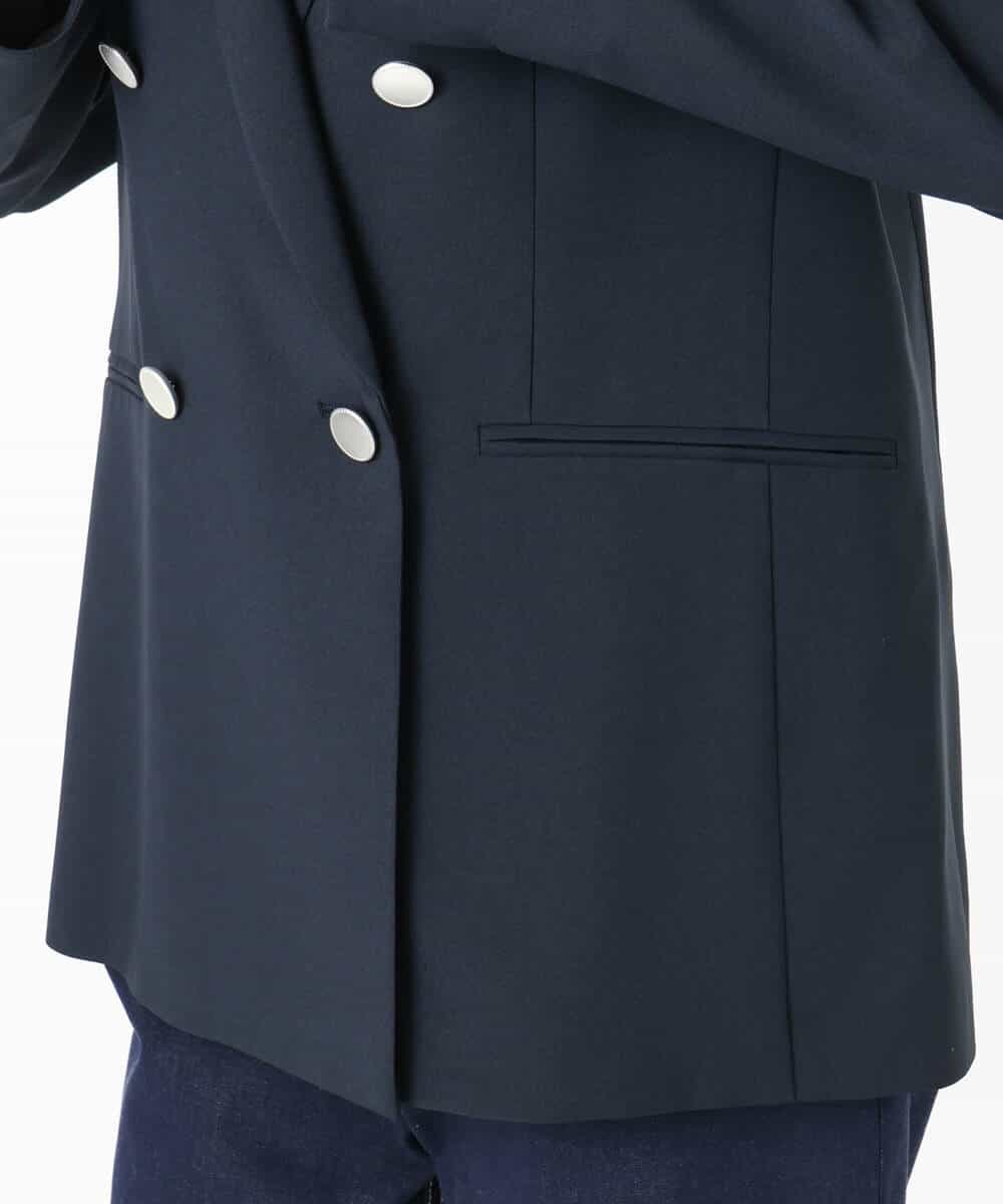 FKDFD15230 MK MICHEL KLEIN(MK ミッシェルクラン) ダブルブレストジャケット/洗える ネイビー