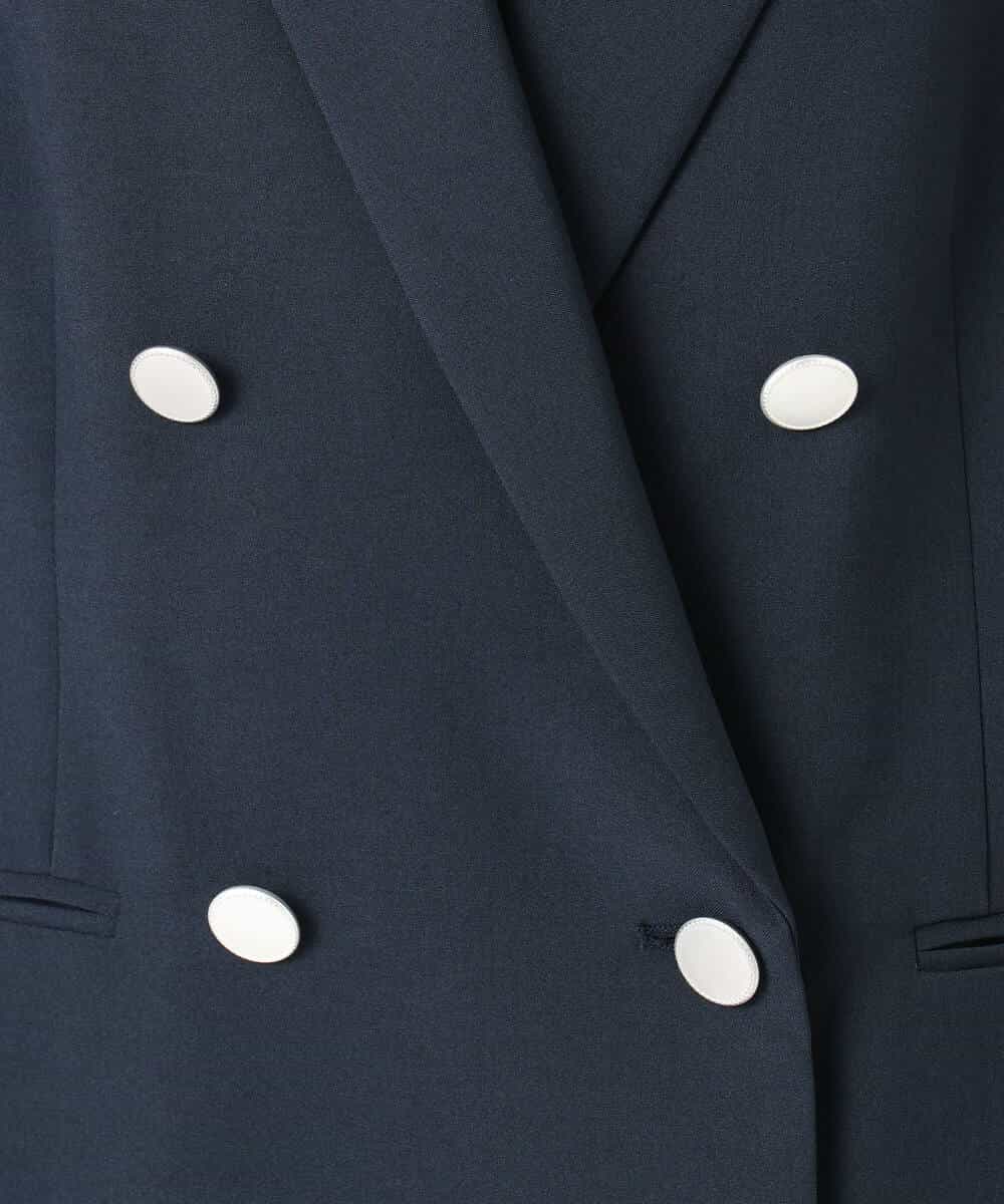 FKDFD15230 MK MICHEL KLEIN(MK ミッシェルクラン) ダブルブレストジャケット/洗える ネイビー