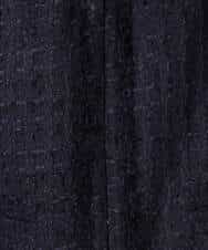 FKDFD65330 MK MICHEL KLEIN(MK ミッシェルクラン) ノーカラーファンシーツイードジャケット/セットアップ対応/洗える アイボリー