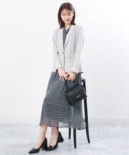 FKDFS32210 MK MICHEL KLEIN(MK ミッシェルクラン) テーラードジャケット/セットアップ対応/洗える ライトグレー