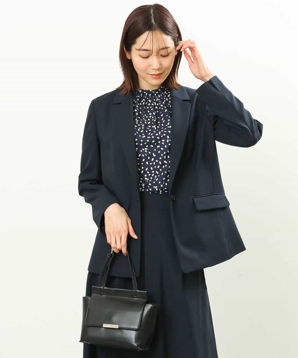 FKDFS32210 MK MICHEL KLEIN(MK ミッシェルクラン) テーラードジャケット/セットアップ対応/洗える ライトグレー