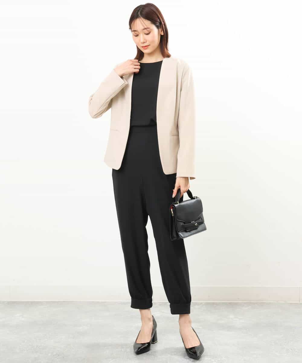 FKDFS34210 MK MICHEL KLEIN(MK ミッシェルクラン) カラーレスジャケット/セットアップ対応/洗える ネイビー