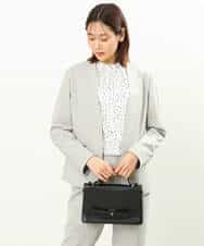 FKDFS34210 MK MICHEL KLEIN(MK ミッシェルクラン) カラーレスジャケット/セットアップ対応/洗える ネイビー