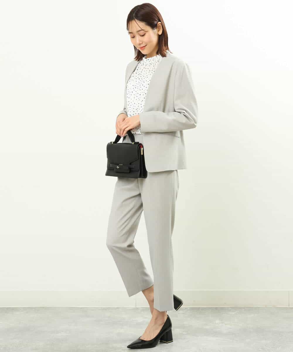 FKDFS34210 MK MICHEL KLEIN(MK ミッシェルクラン) カラーレスジャケット/セットアップ対応/洗える ネイビー