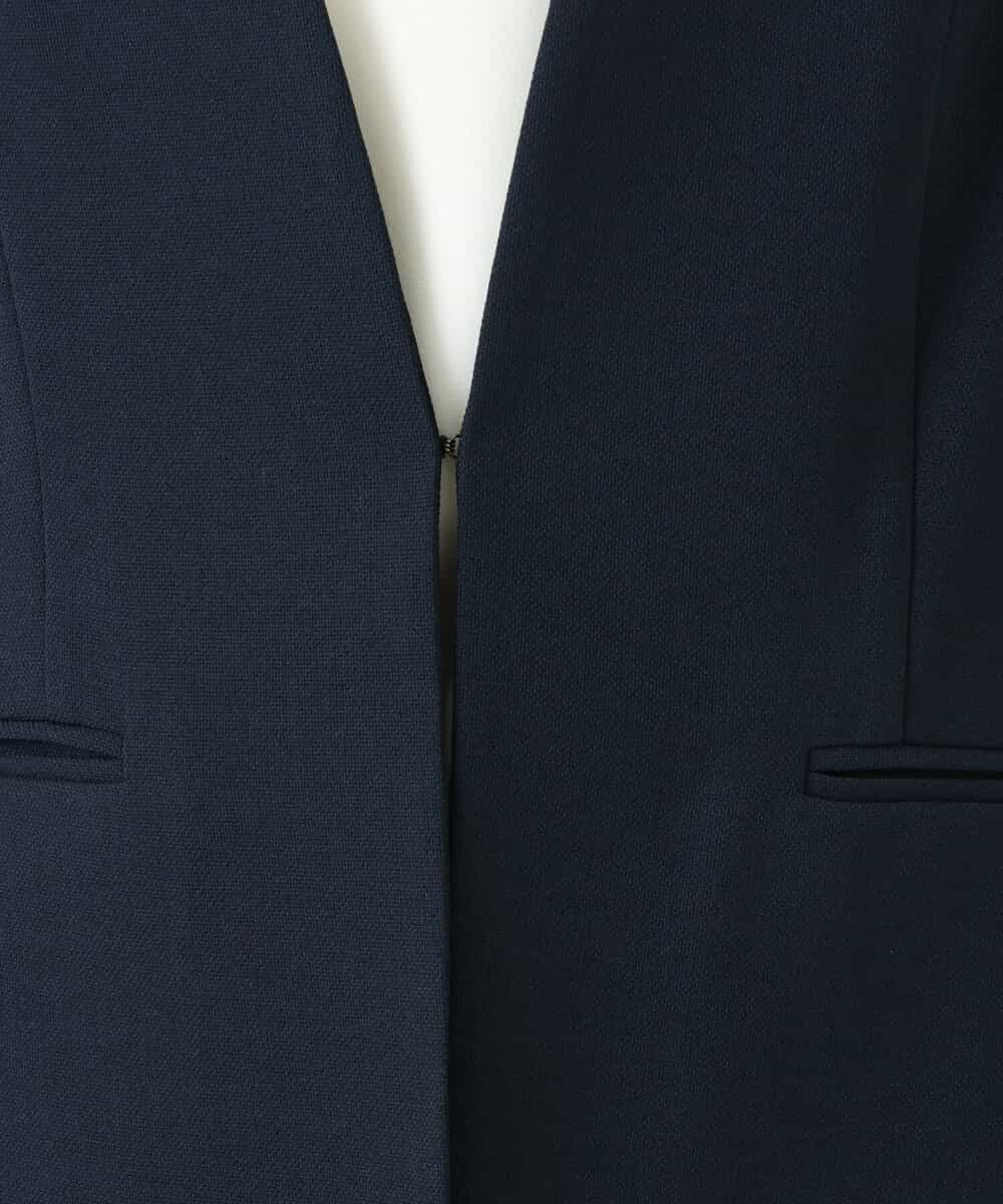 FKDFS34210 MK MICHEL KLEIN(MK ミッシェルクラン) カラーレスジャケット/セットアップ対応/洗える ネイビー