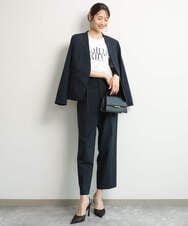 FKDGD33230 MK MICHEL KLEIN(MK ミッシェルクラン) [イージーケア/洗える]ドライタッチストレッチ カラーレスジャケット グレージュ