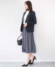 FKDGD33230 MK MICHEL KLEIN(MK ミッシェルクラン) ドライタッチストレッチ カラーレスジャケット/イージーケア/洗える グレージュ