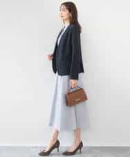 FKDGD33230 MK MICHEL KLEIN(MK ミッシェルクラン) ドライタッチストレッチ カラーレスジャケット/イージーケア/洗える グレージュ