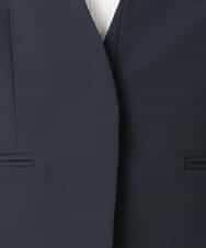 FKDGD33230 MK MICHEL KLEIN(MK ミッシェルクラン) ドライタッチストレッチ カラーレスジャケット/イージーケア/洗える グレージュ