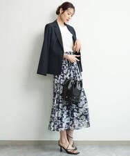 FKDGD34230 MK MICHEL KLEIN(MK ミッシェルクラン) [イージーケア/洗える]ドライタッチストレッチ テーラードジャケット グレージュ