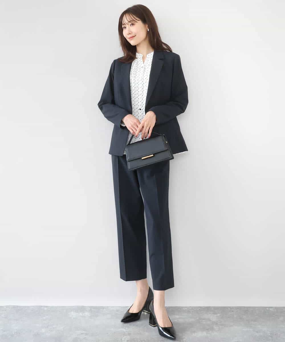 FKDGD34230 MK MICHEL KLEIN(MK ミッシェルクラン) ドライタッチストレッチ テーラードジャケット/イージーケア/洗える グレージュ