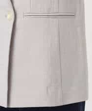 FKDGD46240 MK MICHEL KLEIN(MK ミッシェルクラン) バイオヴィンテージツイル ダブルブレストジャケット/接触冷感/UVカット/速乾/洗える グレージュ