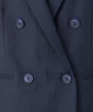 FKDGD46240 MK MICHEL KLEIN(MK ミッシェルクラン) バイオヴィンテージツイル ダブルブレストジャケット/接触冷感/UVカット/速乾/洗える グレージュ