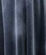 FKEAD31200 MK MICHEL KLEIN(MK ミッシェルクラン) スノーベロア ショルダーストラップワンピース/洗える ブルー