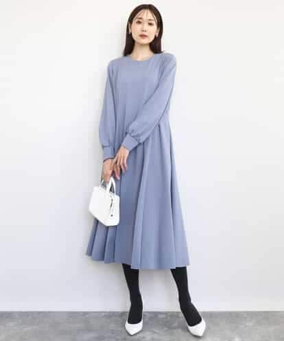 FKEAD40200 MK MICHEL KLEIN ツイルジャージーワンピース/洗える