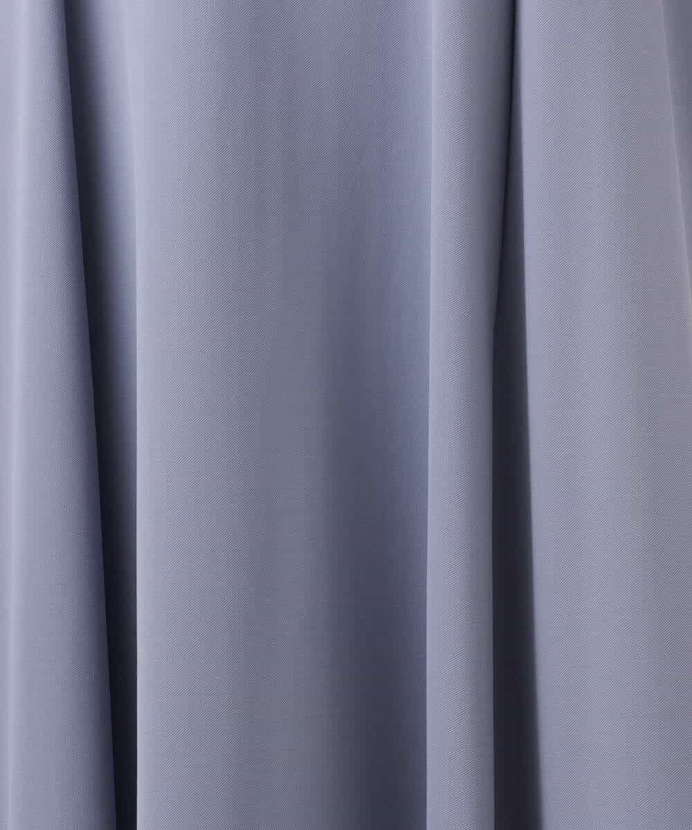 FKEAD40200 MK MICHEL KLEIN(MK ミッシェルクラン) ツイルジャージーワンピース/洗える グレイッシュブルー