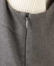 FKEAG51230 MK MICHEL KLEIN(MK ミッシェルクラン) [洗える]プリーツデザインジャンパースカート ダークグレー