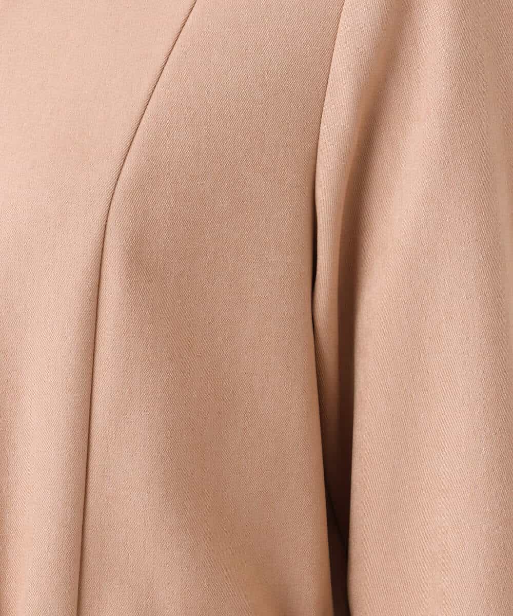 FKEAG62250 MK MICHEL KLEIN(MK ミッシェルクラン) [洗える]ウールライク衿付きワンピース ブラック