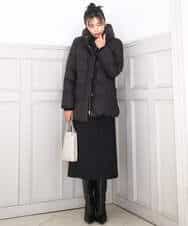 FKEBD51230 MK MICHEL KLEIN(MK ミッシェルクラン) ウールライク Vネックジャンパースカート/洗える グレー